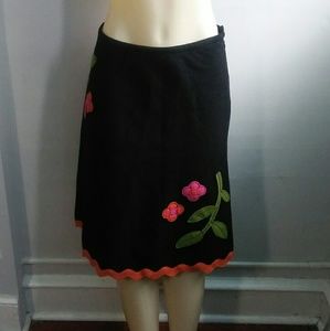 Sara Jane Orange and Black Skirt